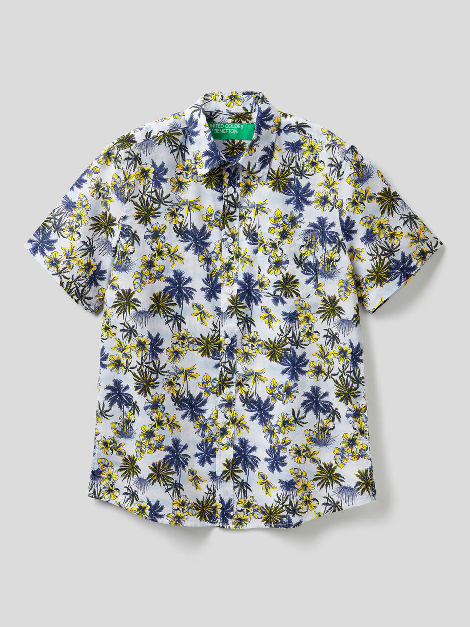 Camisa de manga curta com estampa botânica image number 1