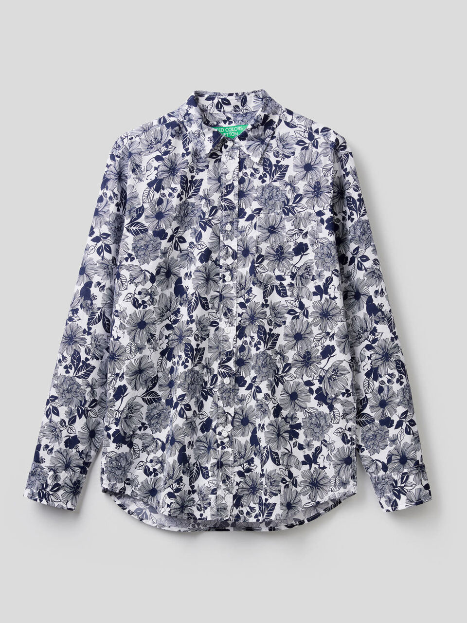Camisa 100% algodão com estampa botânica image number 1