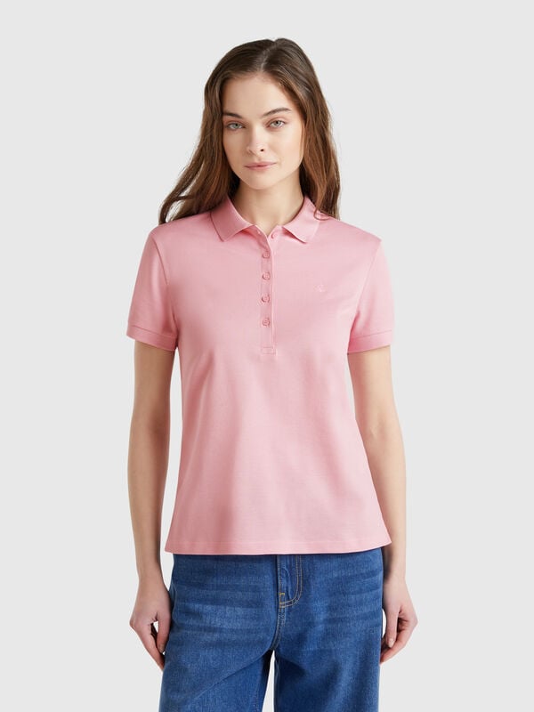 Polo slim fit em algodão stretch Mulher