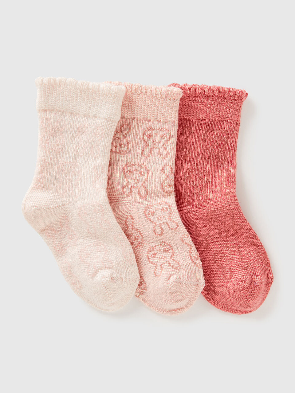 KNITTED SOCKS 3 PAIR Recém-nascido image number 1