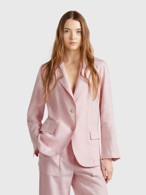 Blazer em linho puro Mulher