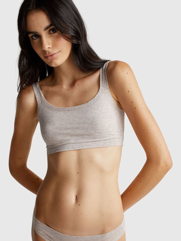 Brassiere em algodão super stretch Mulher