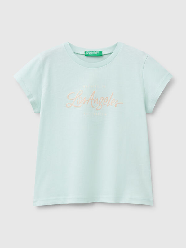 T-shirt em algodão com glitter Menina