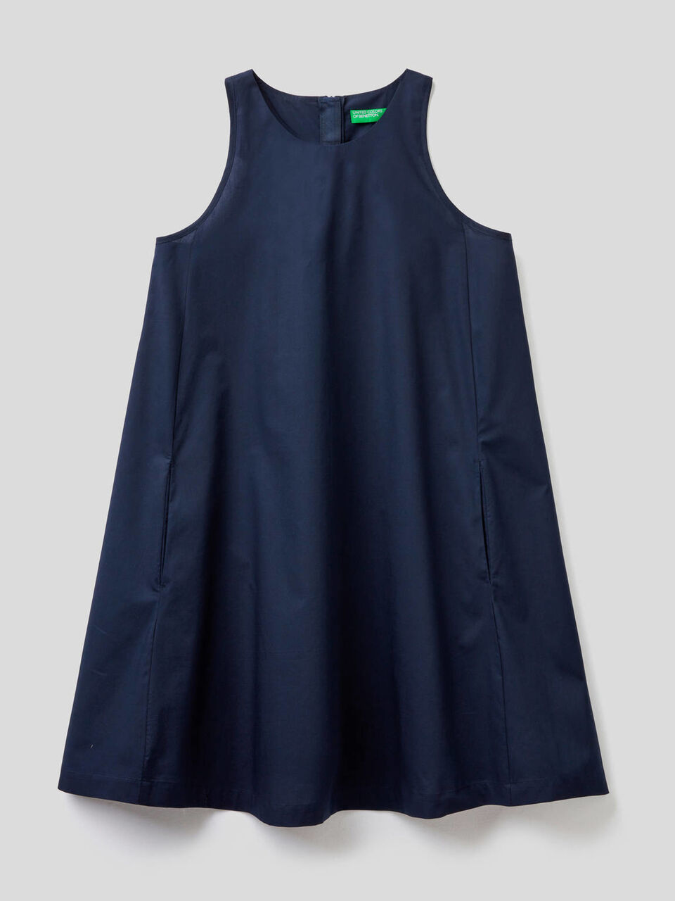 Vestido sem manga de corte em trapézio image number 1