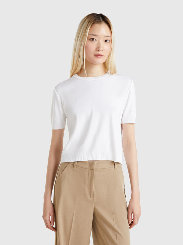 Camisa manga curta 100% algodão Mulher