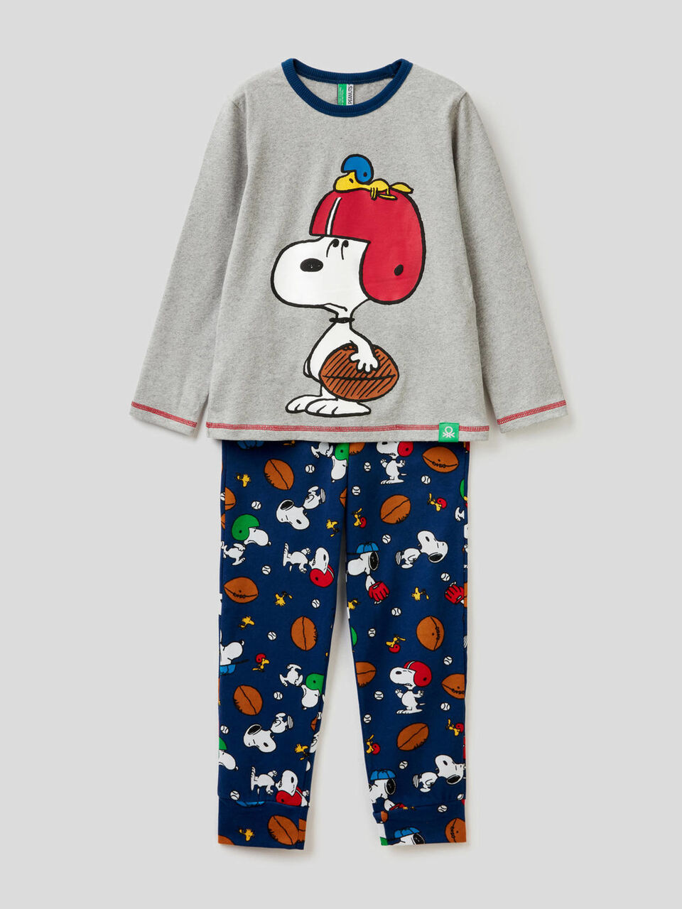 Pijama comprido com estampa Snoopy image number 1