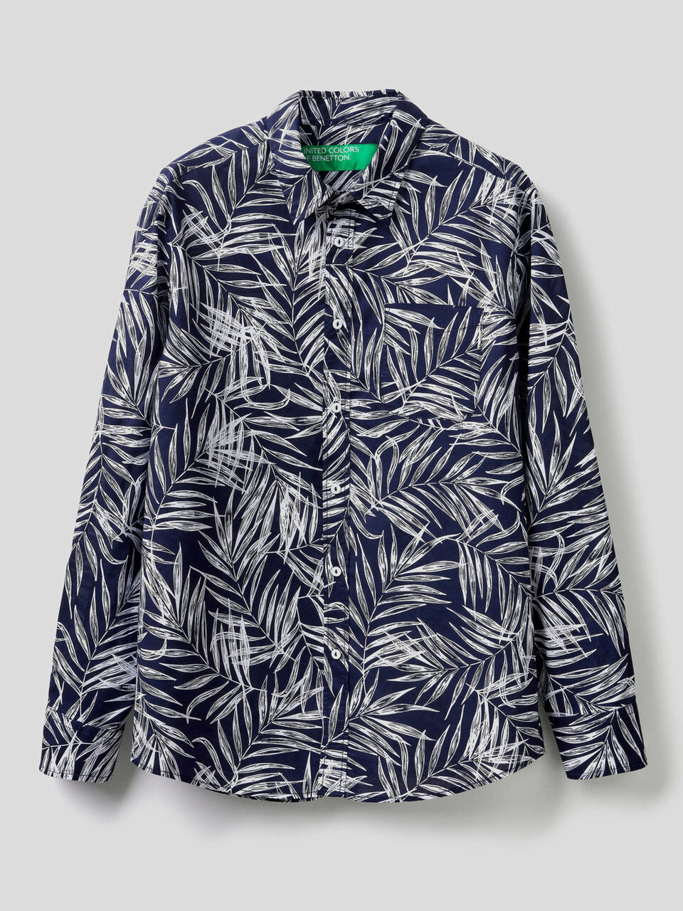 Camisa 100% algodão com estampa botânica image number 1