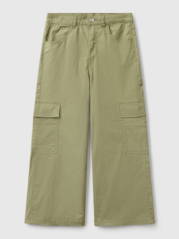 Calças cargo wide fit Menina