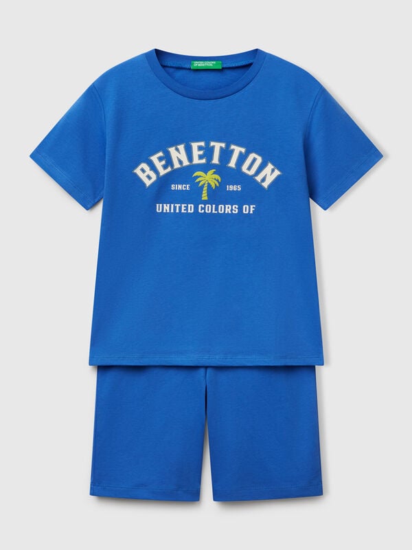 Pijama com logótipo 100% algodão Menino