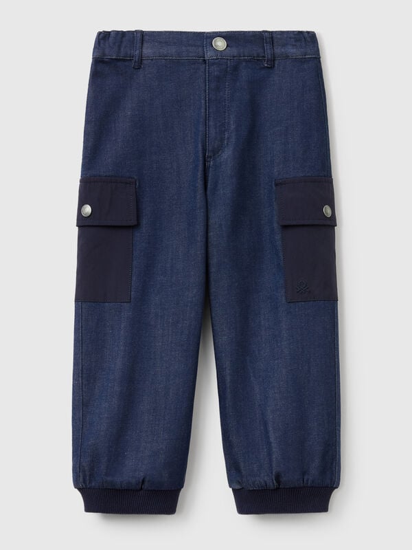 Joggers cargo de jeans Menino