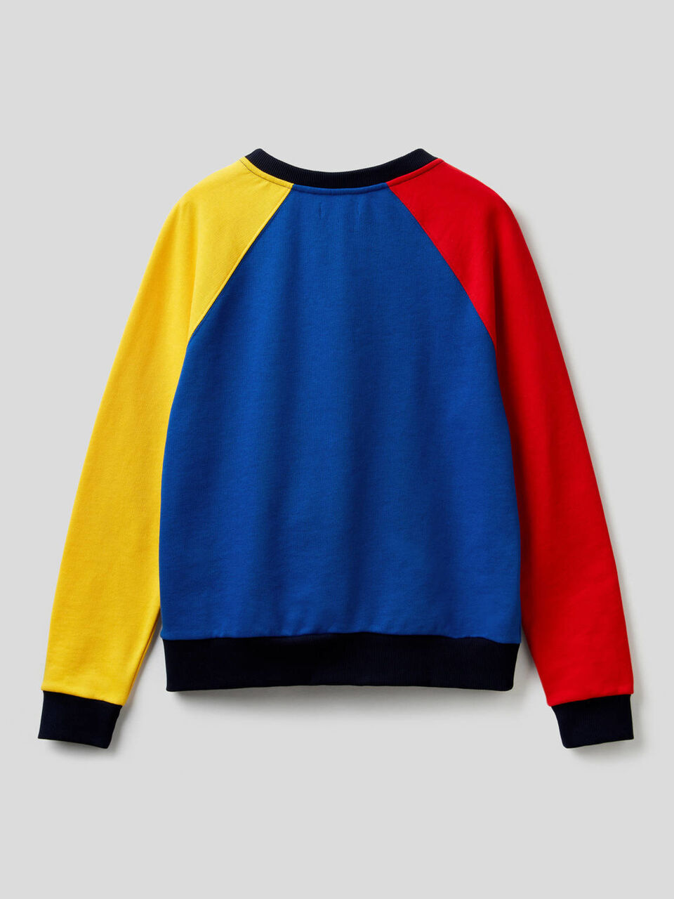 Sweat gola redonda com mangas raglan image number 2