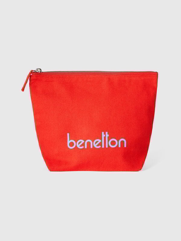 Bolsa envelope vermelha em algodão puro