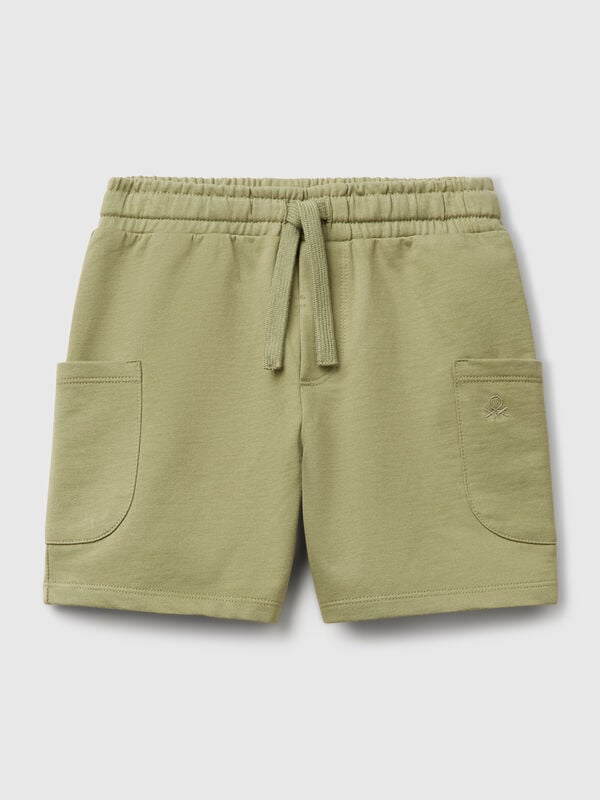 Shorts cargo em algodão Menino