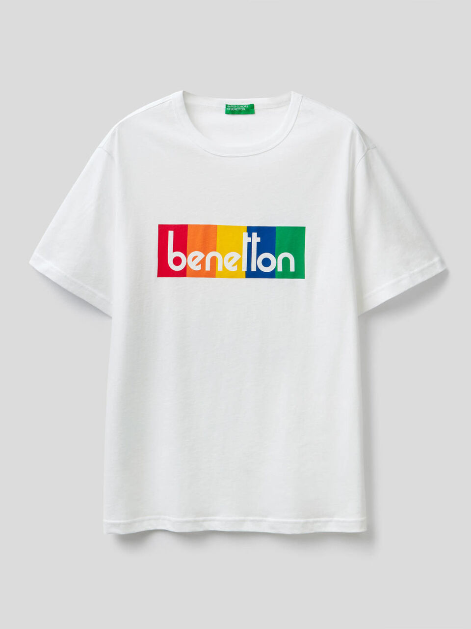 T-shirt com estampa logótipo image number 1