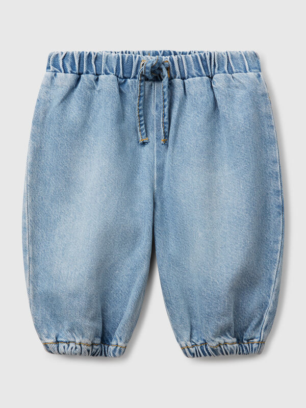 Jeans em algodão puro Recém-nascido