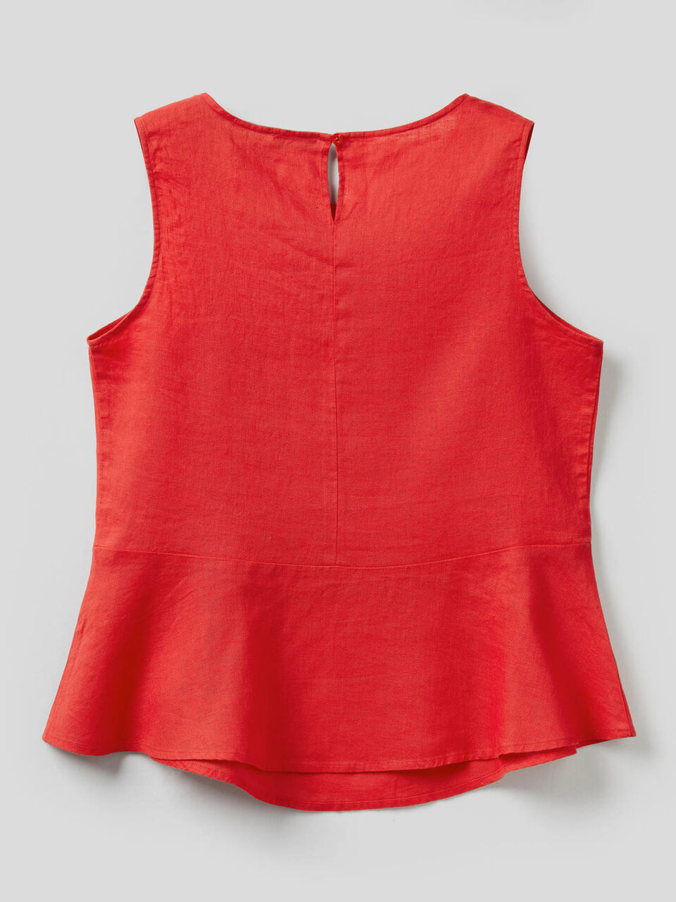 Blusa sem mangas em puro linho image number 2