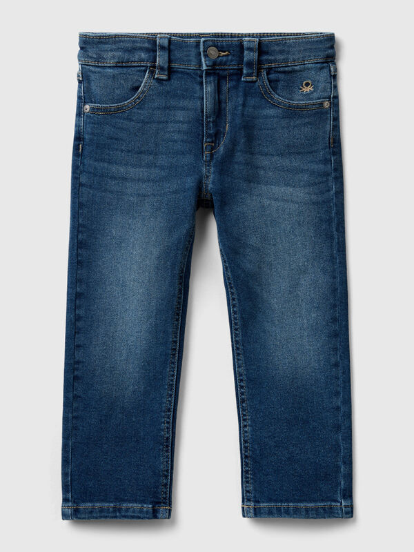 Jeans cinco bolsos Menino