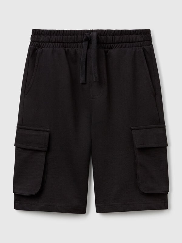 Shorts cargo em felpo leve Menino