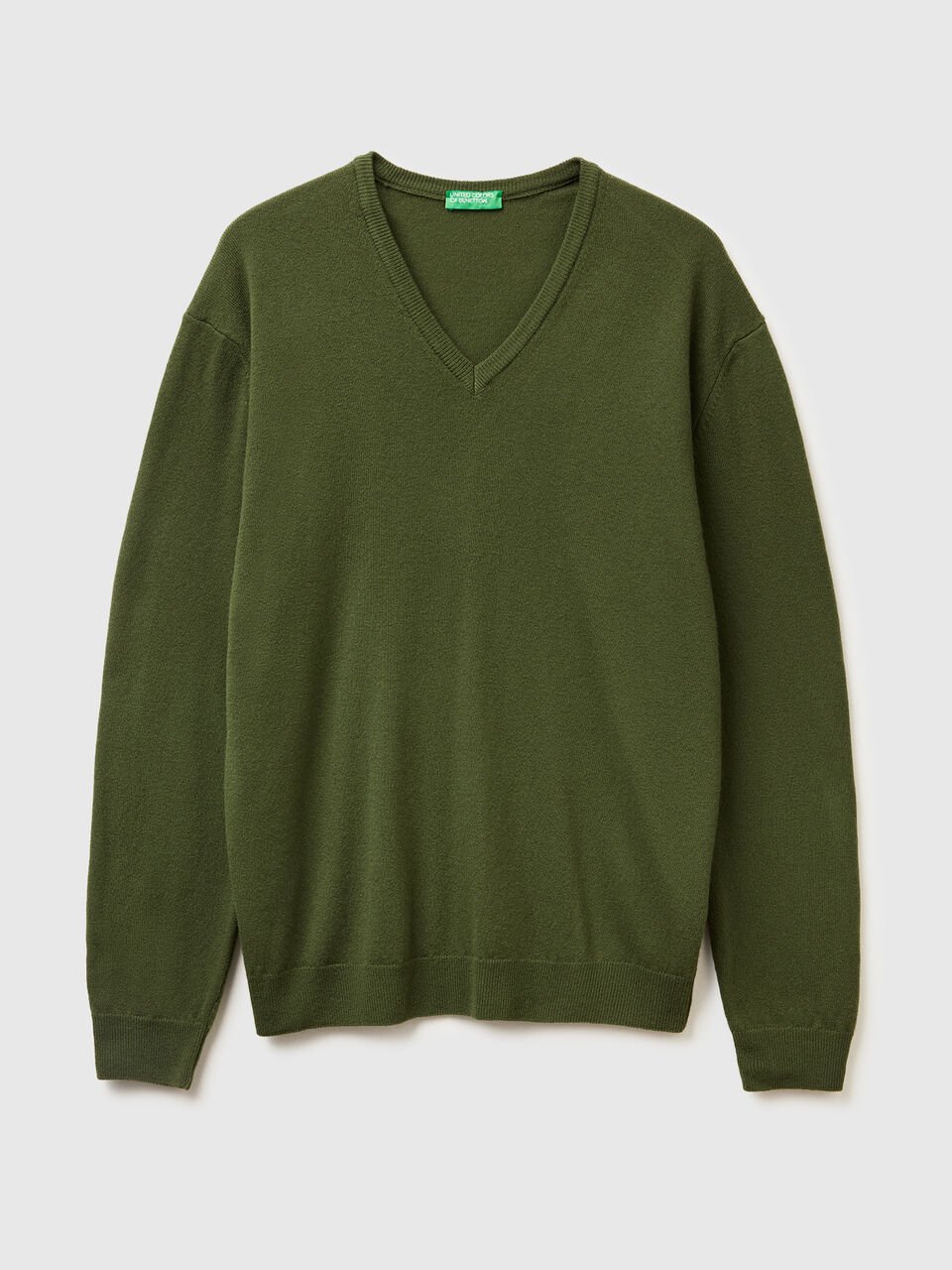 V NECK SWEATER L/S Homem image number 1