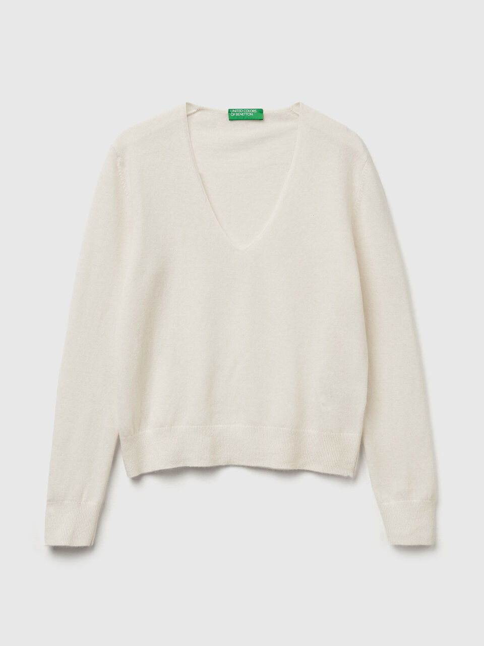 V NECK SWEATER L/S Mulher image number 1