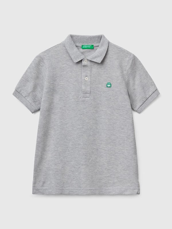 Polo slim fit em algodão puro Menino