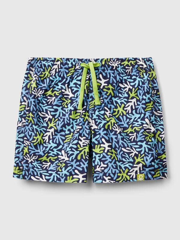 Boxers de banho padrão em nylon Menino