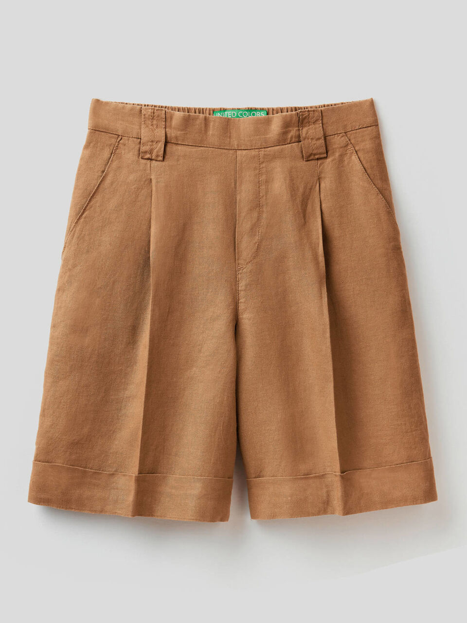 Bermudas em 100% linho image number 1
