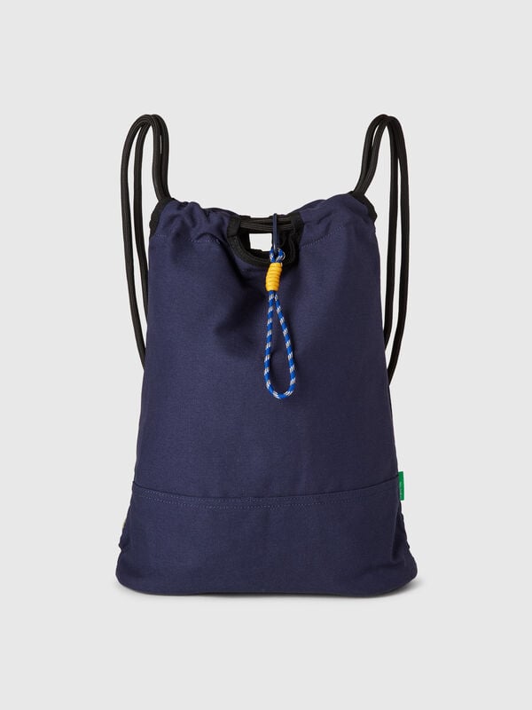 Saco mochila em algodão puro Homem