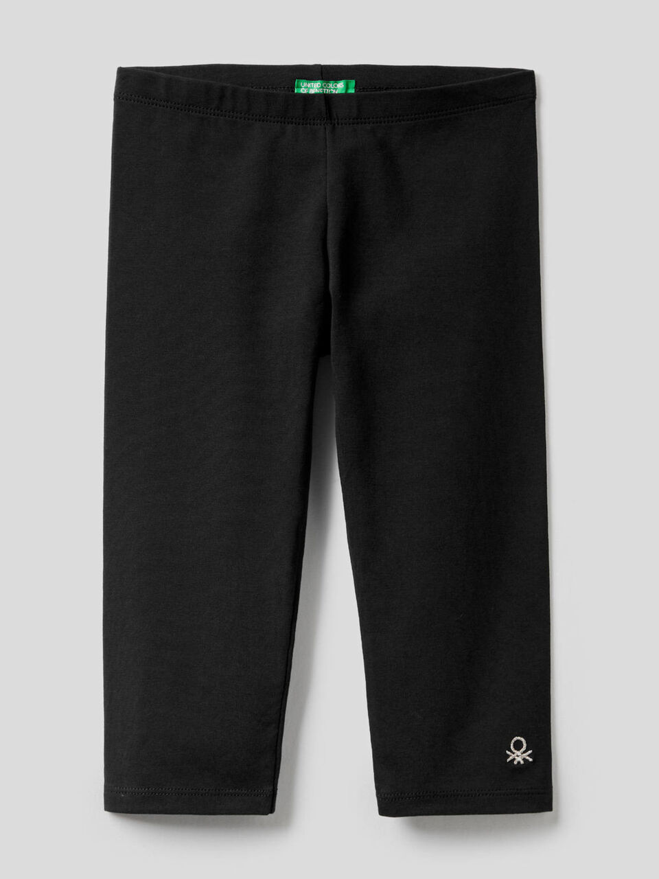 Leggings 3/4 em algodão stretch image number 1