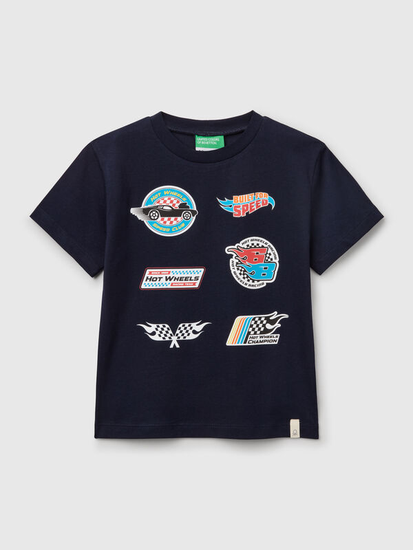 Camiseta de algodão Hot Wheels Menino