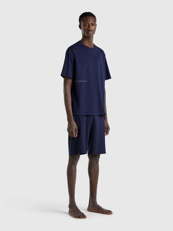 Shorts com elástico logótipo Homem