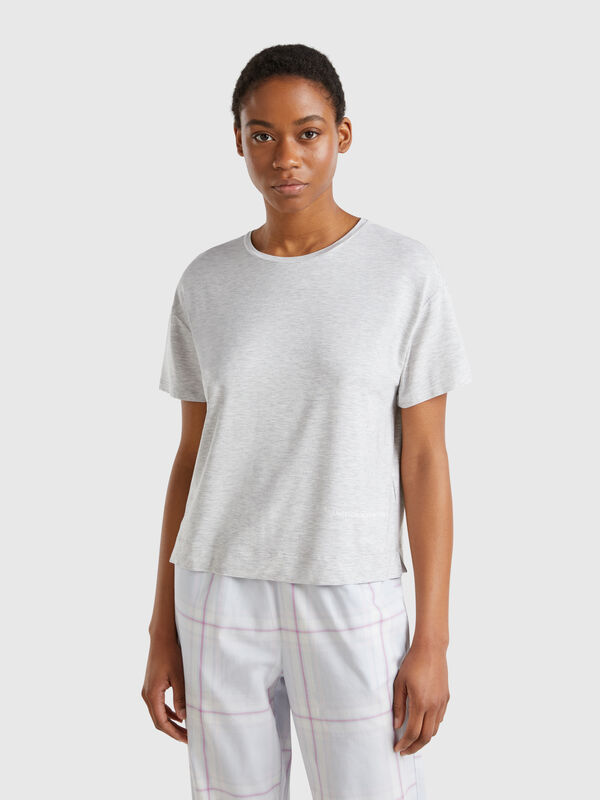T-shirt em Modal® stretch Mulher