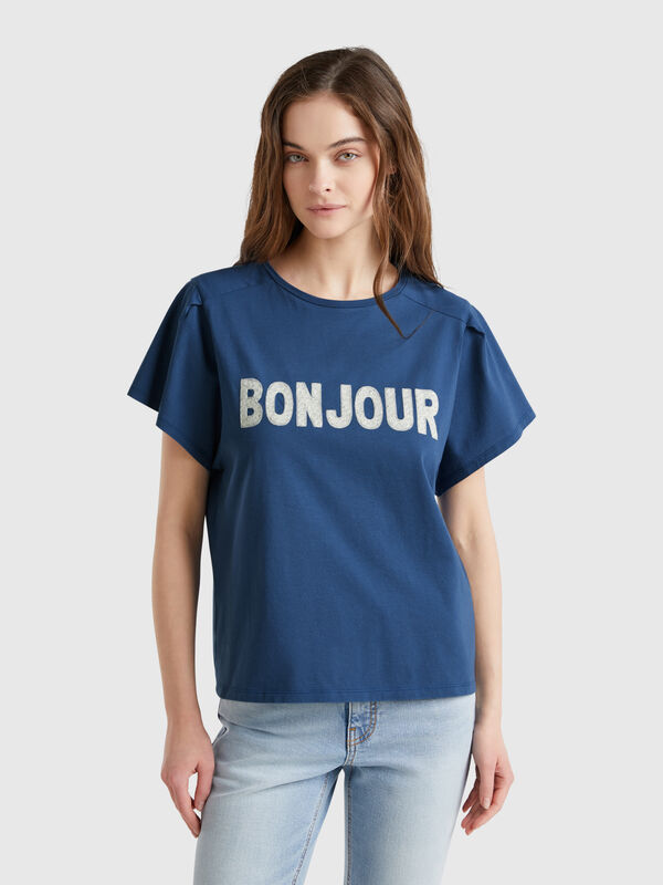 T-shirt com bordado Mulher