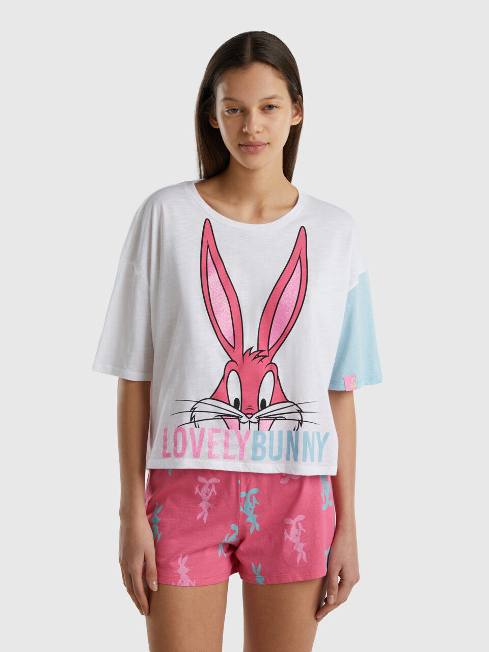 T-shirt Bugs Bunny em algodão leve