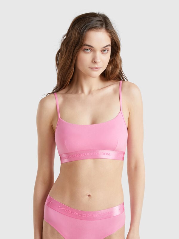 Brassiere em algodão stretch Mulher