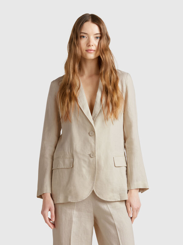 Blazer em linho puro Mulher