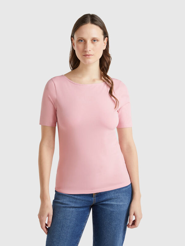 Camiseta slim fit reversível Mulher