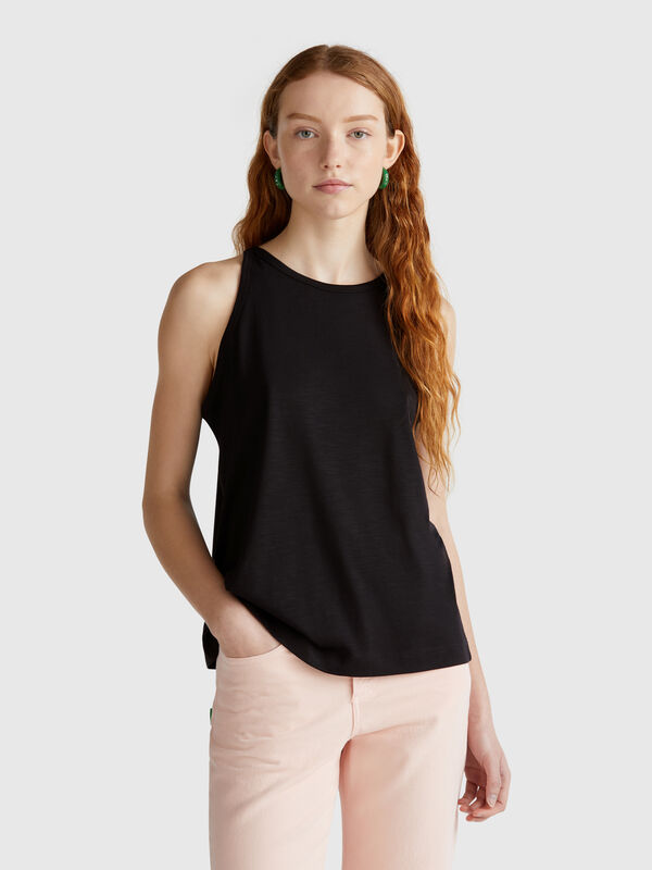 Top com decote americano Mulher