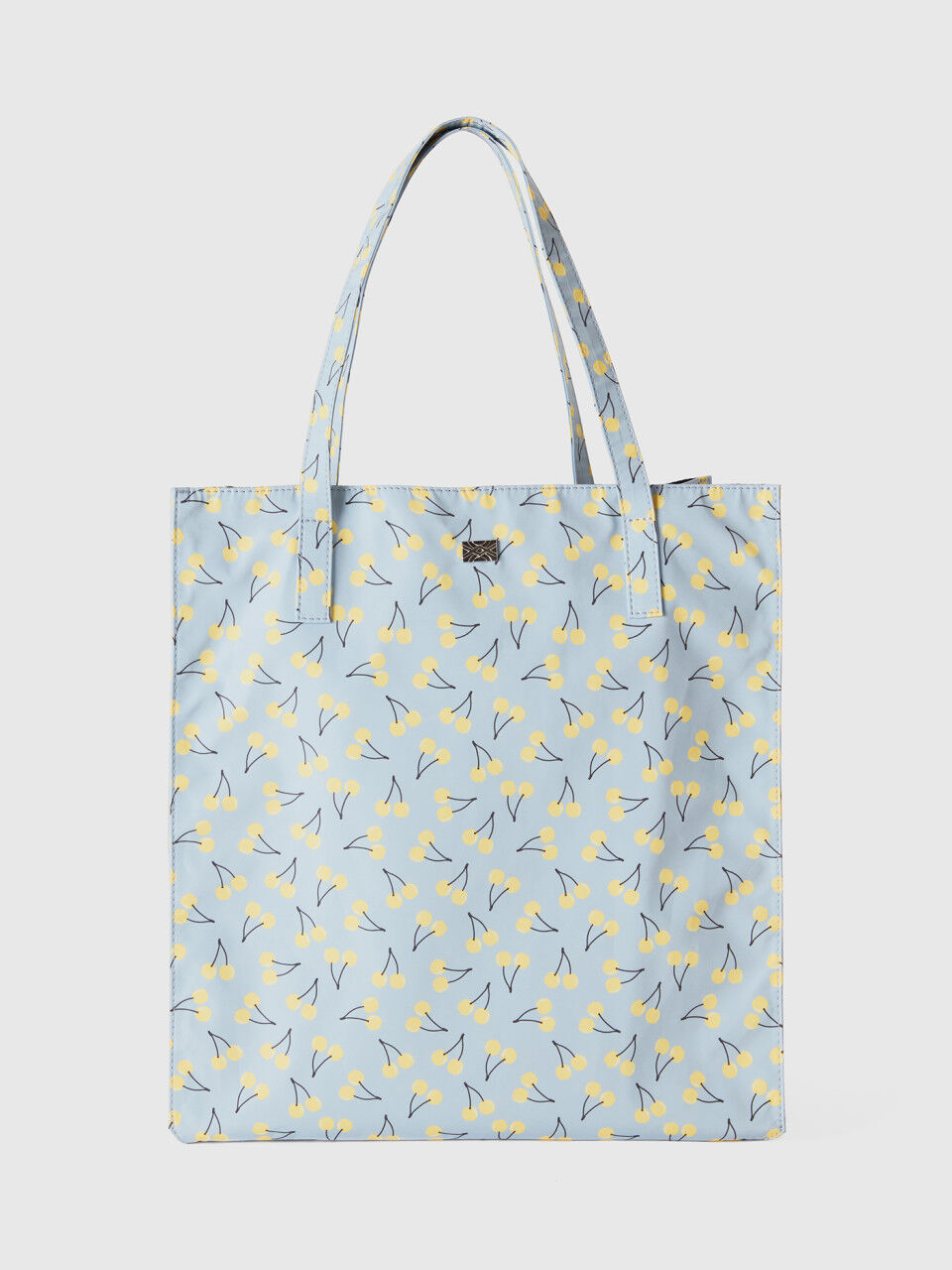 Shopping bag azul celeste cereja