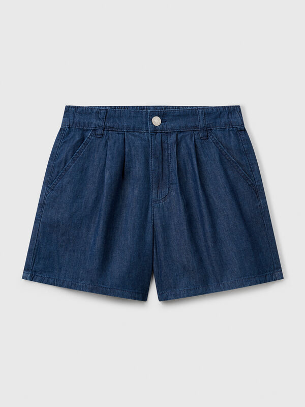 Bermudas em chambray Menina
