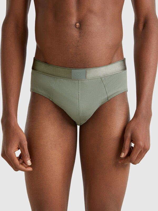 Slip em mistura de algodão Homem