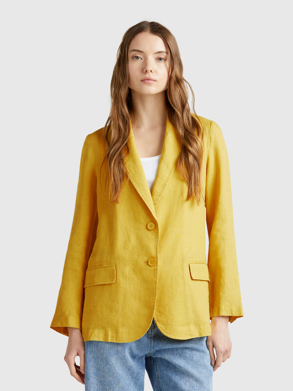 Blazer em linho puro Mulher