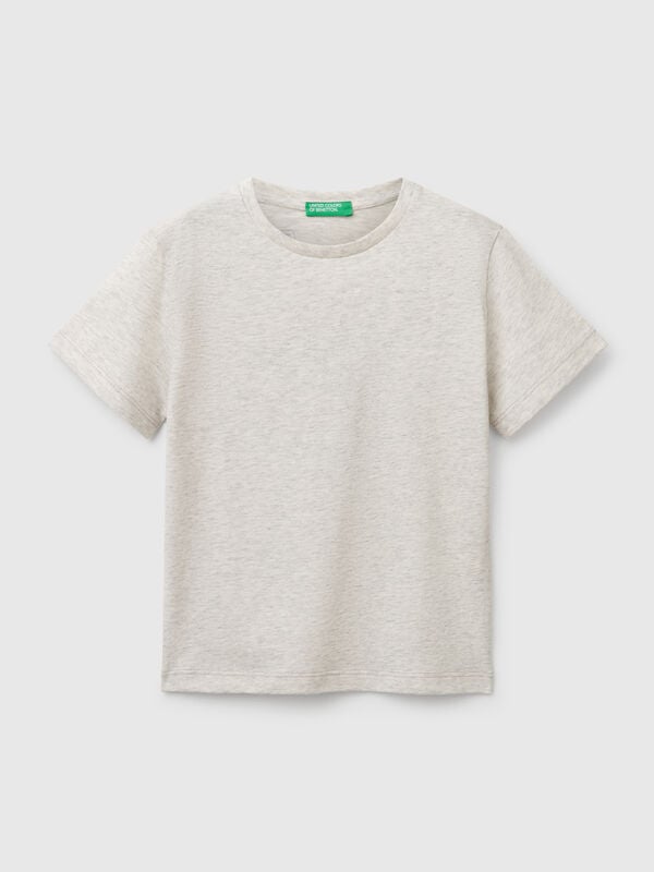 T-shirt em algodão com estampa Menino
