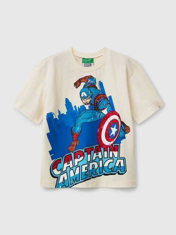 T-shirt ©Marvel Capitan America em algodão Menino