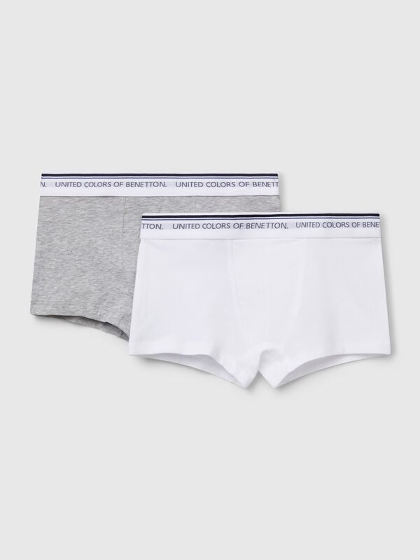 Dois boxers com elástico logótipo Menino