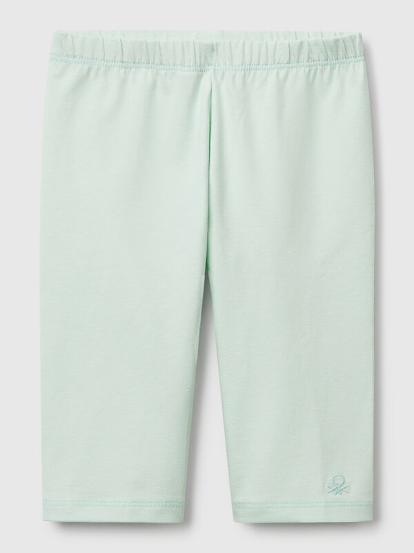 Leggings 3/4 em algodão stretch Menina