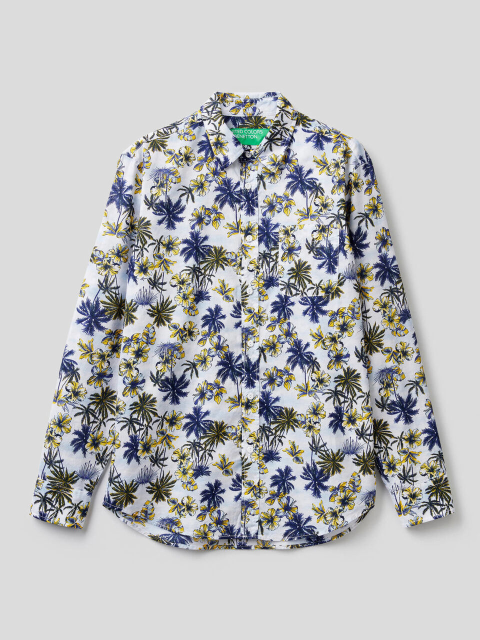 Camisa 100% algodão com estampa botânica image number 1