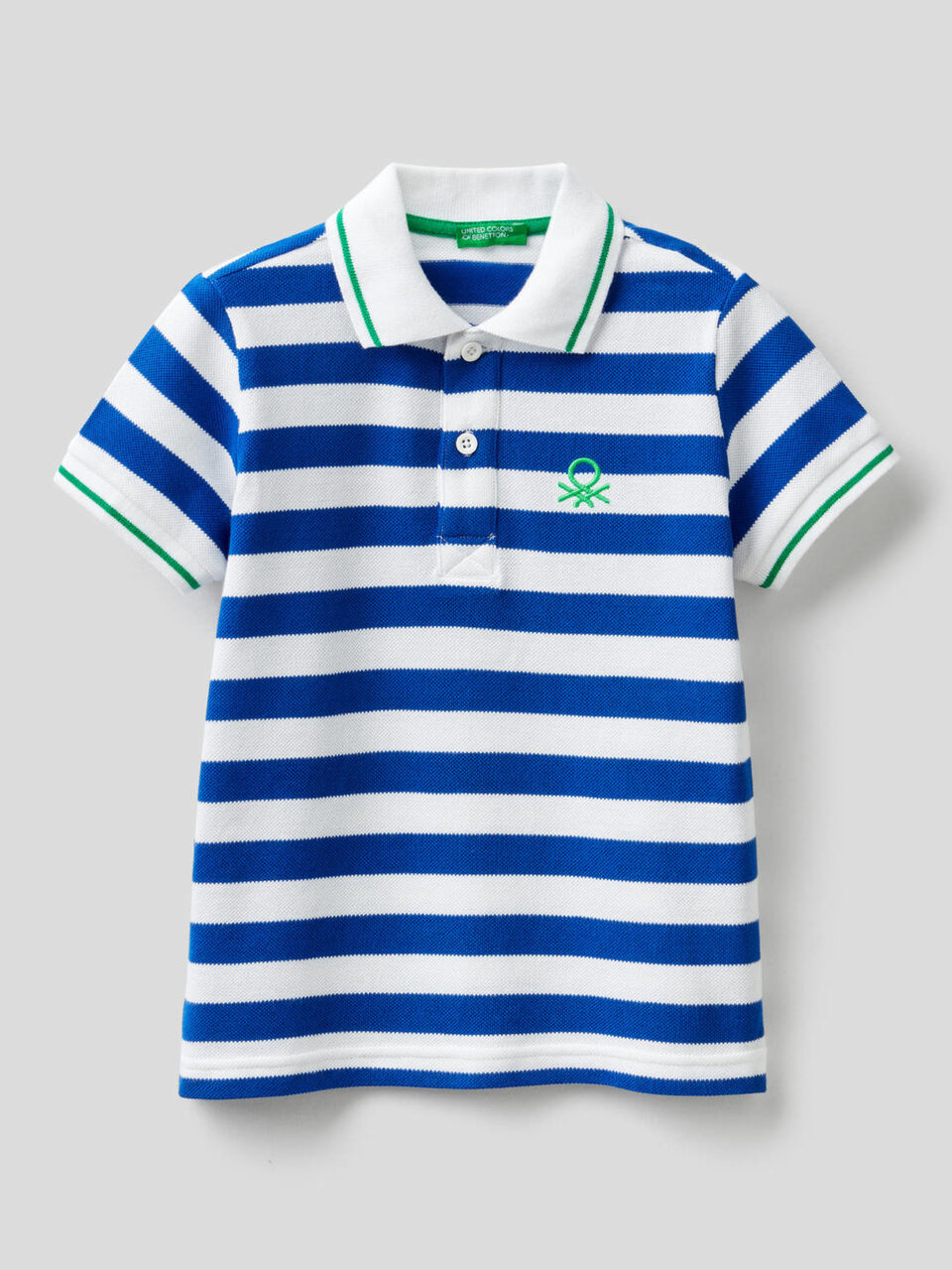 Polo às riscas 100% algodão image number 1
