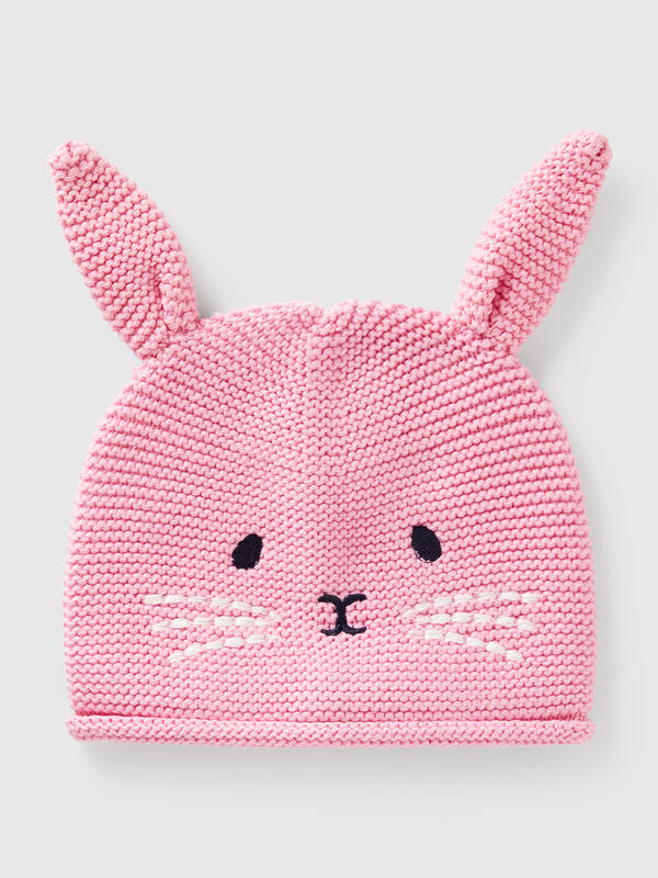 Gorro de tricot com aplicações Recém-nascido