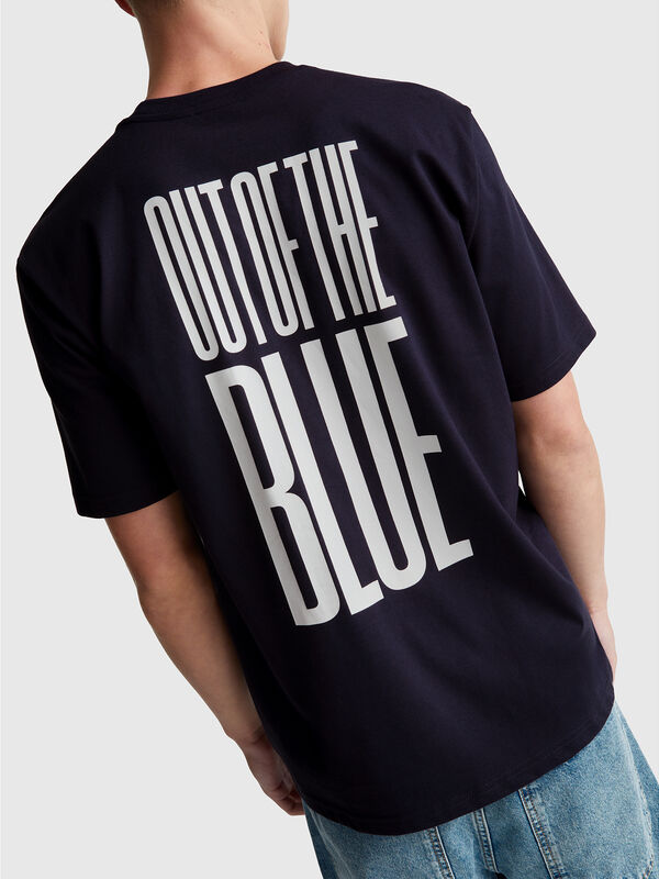 T-shirt relaxed fit com estampa Homem